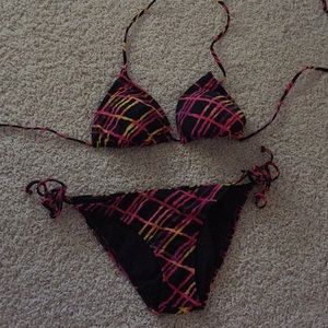 Sunset Plaid Pacsun Bikini 🌅